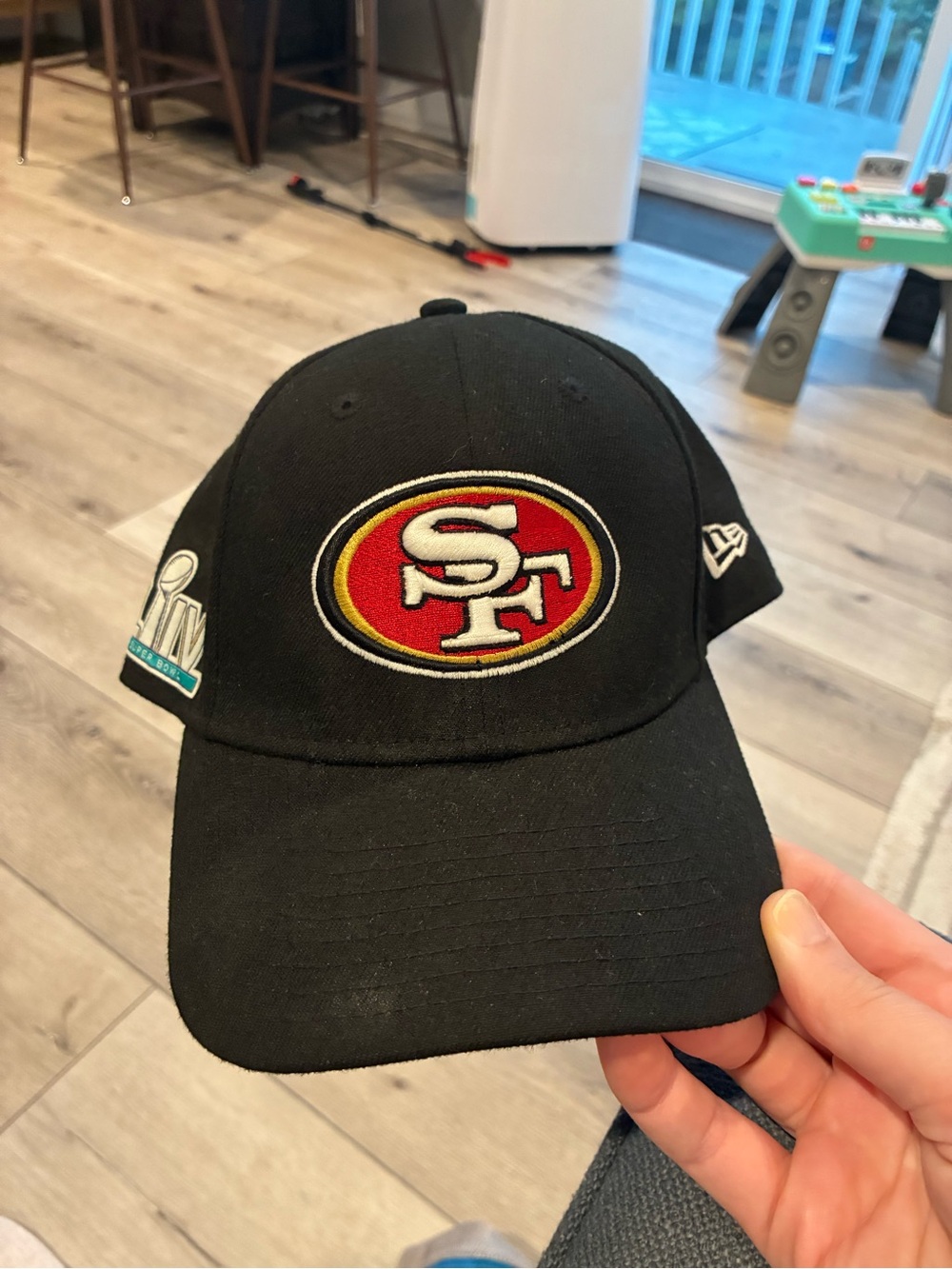 New Era Black San Francisco 49ers Embroidered Logo Cap